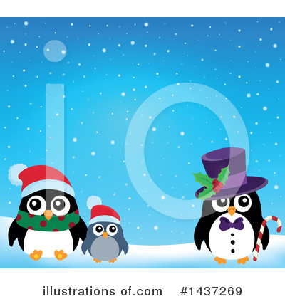 Royalty-Free (RF) Penguin Clipart Illustration by visekart - Stock Sample #1437269