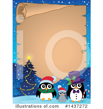 Royalty-Free (RF) Penguin Clipart Illustration by visekart - Stock Sample #1437272