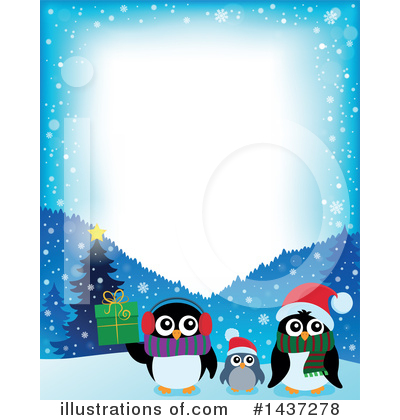Royalty-Free (RF) Penguin Clipart Illustration by visekart - Stock Sample #1437278