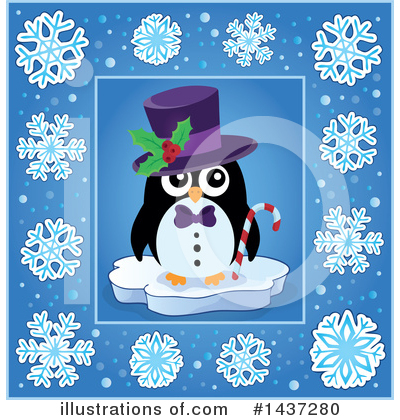 Royalty-Free (RF) Penguin Clipart Illustration by visekart - Stock Sample #1437280