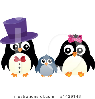 Royalty-Free (RF) Penguin Clipart Illustration by visekart - Stock Sample #1439143