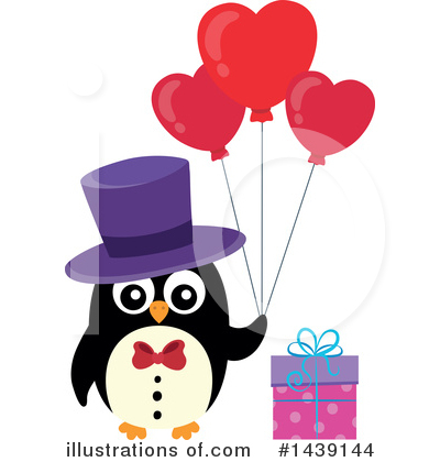 Royalty-Free (RF) Penguin Clipart Illustration by visekart - Stock Sample #1439144