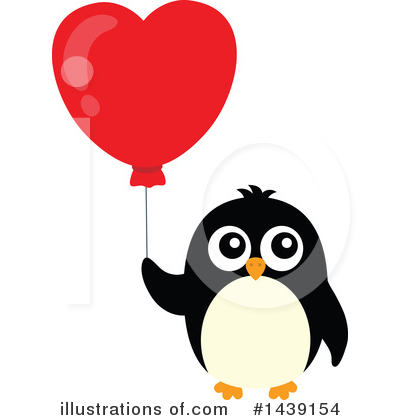 Royalty-Free (RF) Penguin Clipart Illustration by visekart - Stock Sample #1439154