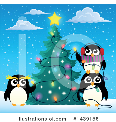 Royalty-Free (RF) Penguin Clipart Illustration by visekart - Stock Sample #1439156
