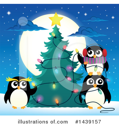 Royalty-Free (RF) Penguin Clipart Illustration by visekart - Stock Sample #1439157