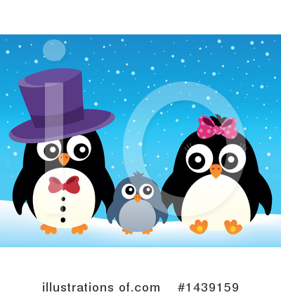 Royalty-Free (RF) Penguin Clipart Illustration by visekart - Stock Sample #1439159