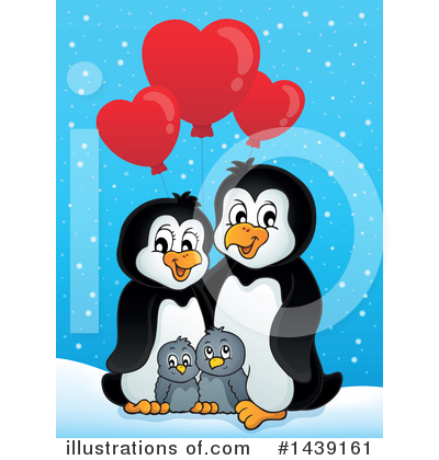 Royalty-Free (RF) Penguin Clipart Illustration by visekart - Stock Sample #1439161