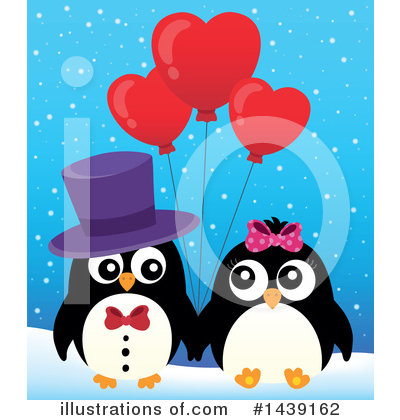 Royalty-Free (RF) Penguin Clipart Illustration by visekart - Stock Sample #1439162