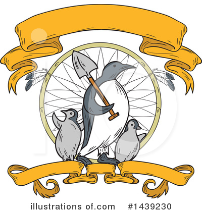 Royalty-Free (RF) Penguin Clipart Illustration by patrimonio - Stock Sample #1439230