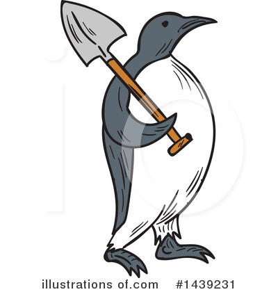 Royalty-Free (RF) Penguin Clipart Illustration by patrimonio - Stock Sample #1439231