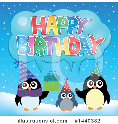 Royalty-Free (RF) Penguin Clipart Illustration by visekart - Stock Sample #1440382