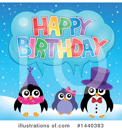Royalty-Free (RF) Penguin Clipart Illustration by visekart - Stock Sample #1440383