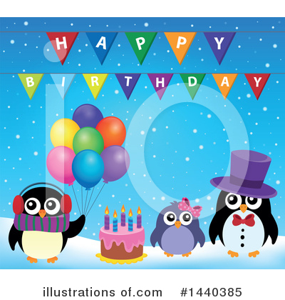 Royalty-Free (RF) Penguin Clipart Illustration by visekart - Stock Sample #1440385