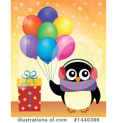 Royalty-Free (RF) Penguin Clipart Illustration by visekart - Stock Sample #1440386