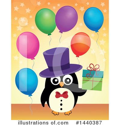 Royalty-Free (RF) Penguin Clipart Illustration by visekart - Stock Sample #1440387