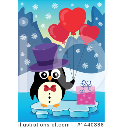 Royalty-Free (RF) Penguin Clipart Illustration by visekart - Stock Sample #1440388