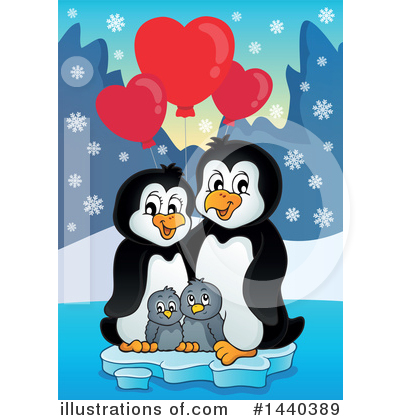 Royalty-Free (RF) Penguin Clipart Illustration by visekart - Stock Sample #1440389