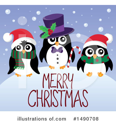 Royalty-Free (RF) Penguin Clipart Illustration by visekart - Stock Sample #1490708