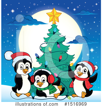 Royalty-Free (RF) Penguin Clipart Illustration by visekart - Stock Sample #1516969