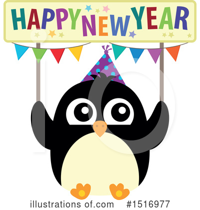 Royalty-Free (RF) Penguin Clipart Illustration by visekart - Stock Sample #1516977
