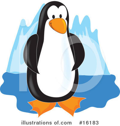 Royalty-Free (RF) Penguin Clipart Illustration by Maria Bell - Stock Sample #16183