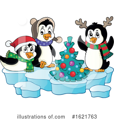 Royalty-Free (RF) Penguin Clipart Illustration by visekart - Stock Sample #1621763