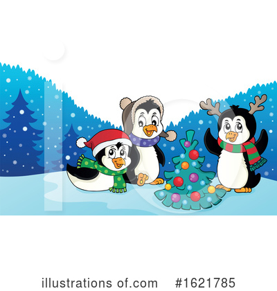 Royalty-Free (RF) Penguin Clipart Illustration by visekart - Stock Sample #1621785