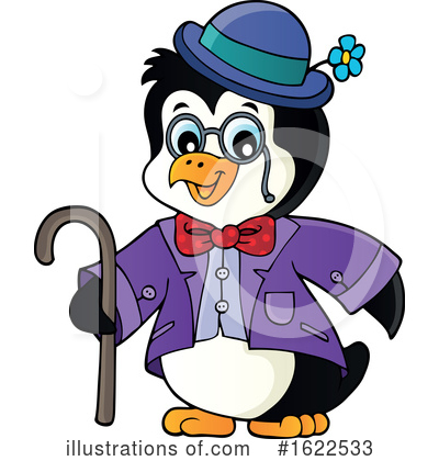 Royalty-Free (RF) Penguin Clipart Illustration by visekart - Stock Sample #1622533