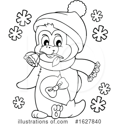 Royalty-Free (RF) Penguin Clipart Illustration by visekart - Stock Sample #1627840