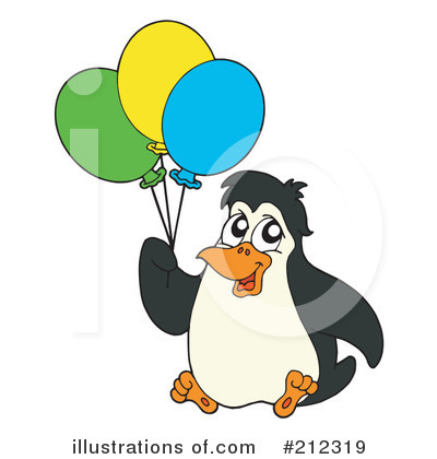Royalty-Free (RF) Penguin Clipart Illustration by visekart - Stock Sample #212319