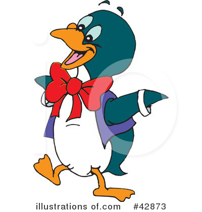 Penguins Clipart #42873 by Dennis Holmes Designs