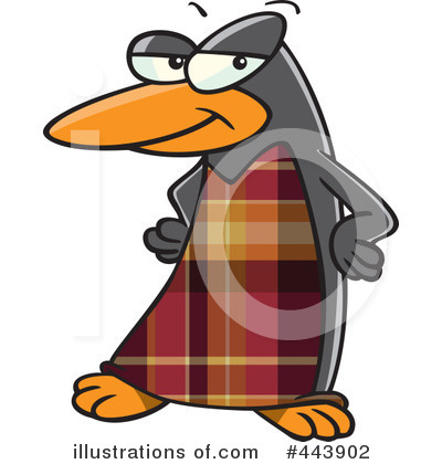Royalty-Free (RF) Penguin Clipart Illustration by toonaday - Stock Sample #443902