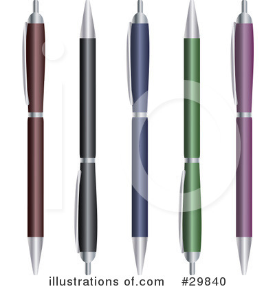 Free Pens on Royalty Free  Rf  Pens Clipart Illustration  29840 By Melisende Vector