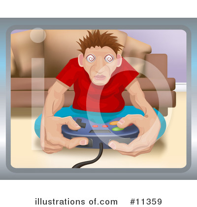 Video Games Clipart #11359 by AtStockIllustration