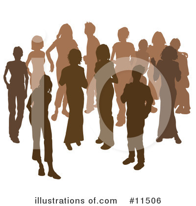 Crowd Clipart #11506 by AtStockIllustration