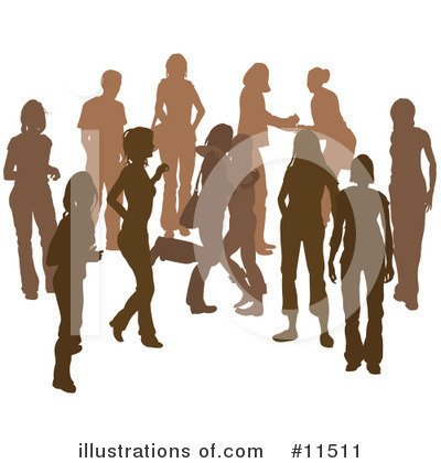 Crowd Clipart #11511 by AtStockIllustration