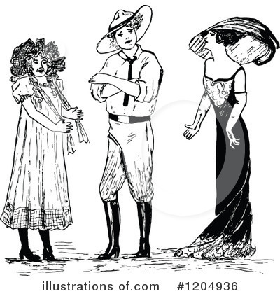 Royalty-Free (RF) People Clipart Illustration by Prawny Vintage - Stock Sample #1204936