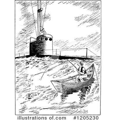 Fishing Clipart #1205230 by Prawny Vintage