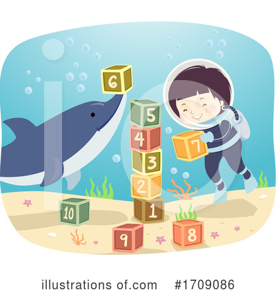 Dolphin Clipart #1709086 by BNP Design Studio