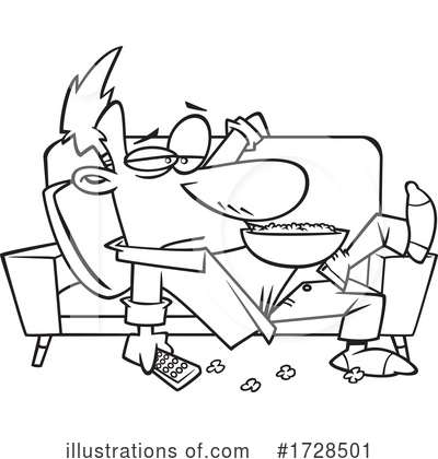 Couch Potato Clipart #1728501 by toonaday
