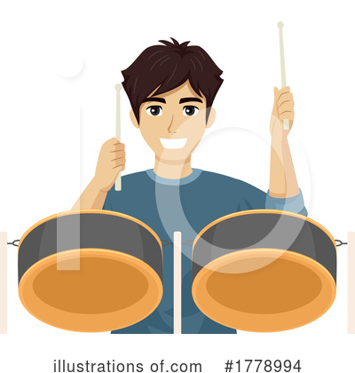 Drummer Clipart #1778994 by BNP Design Studio