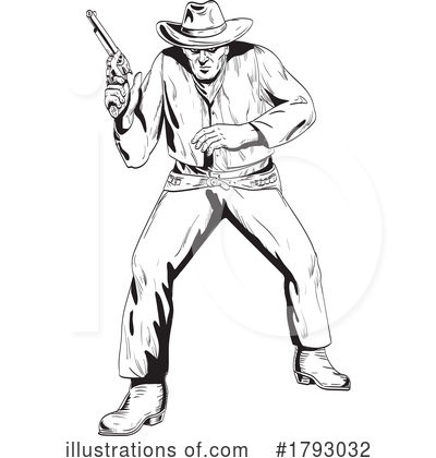 Gunfight Clipart #1793032 by patrimonio