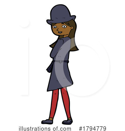 Black Woman Clipart #1794779 by lineartestpilot