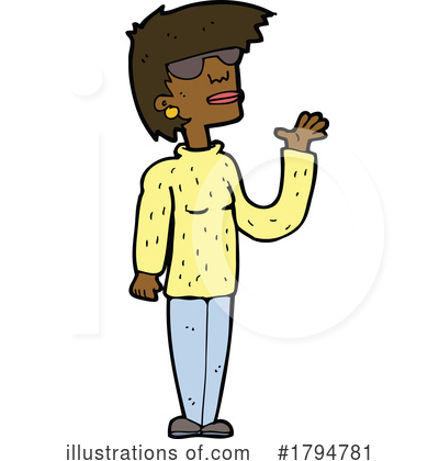 Black Woman Clipart #1794781 by lineartestpilot