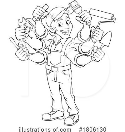Electrician Clipart #1806130 by AtStockIllustration
