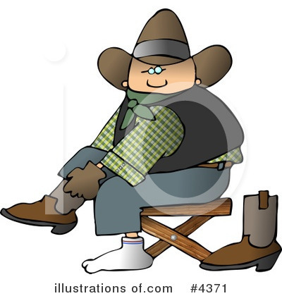 Cowboy Boot Clipart #4371 by djart