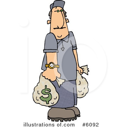 Bank Robber Clipart #6092 by djart