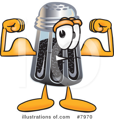 Pepper Shaker Clipart #7970 by Mascot Junction