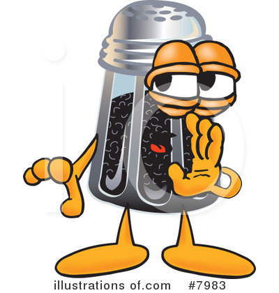 Pepper Shaker Clipart #7983 by Mascot Junction