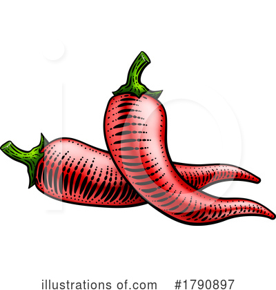 Chile Pepper Clipart #1790897 by AtStockIllustration